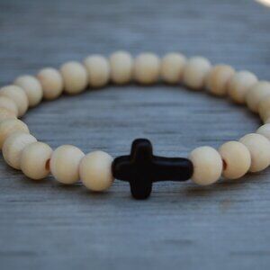 Cross Bracelet,Wood Bracelet,Cross Wooden Bracelet